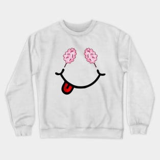 Cotton Candy & Smile (in the shape of a face) Crewneck Sweatshirt